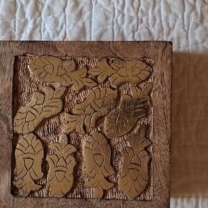Beautiful hand craved  wooden box